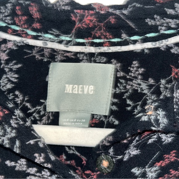 Maeve Floral Blouse Size 4 - Picture 2 of 5